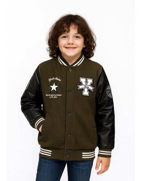 Boys Jacket Sporty Hunter Green